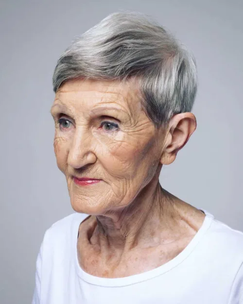 Easy to Style Long Pixie Over 70