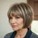 Short Bob with Highlights Over 60