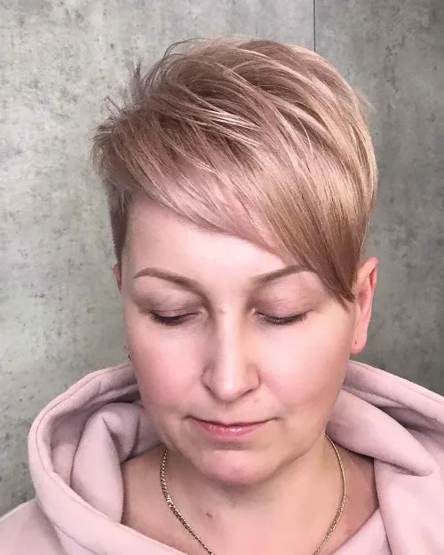 Crown Layers on Pixie Cut Over 40