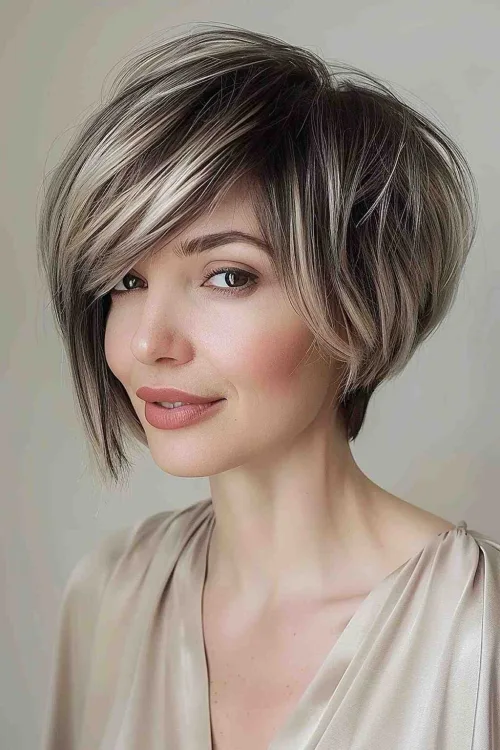 Layered Assymetrical Pixie Bob