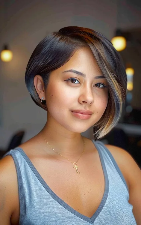 Short Asymmetrical Bob